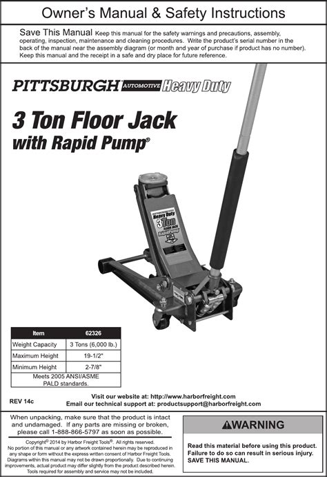 hydraulic jack pump assembly pdf manual